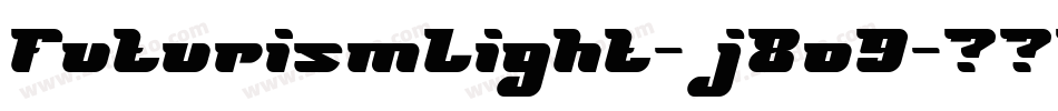 FuturismLight-j8o9字体转换