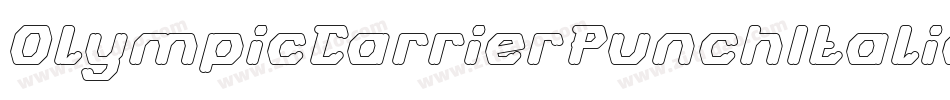 OlympicCarrierPunchItalic-dRaK字体转换