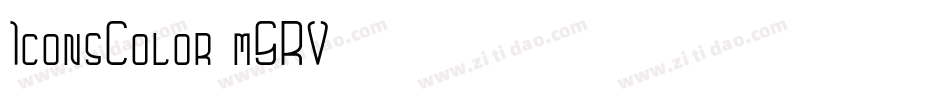 IconsColor-m5RV字体转换