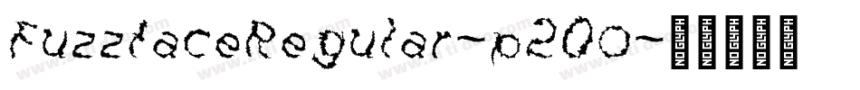 FuzzfaceRegular-p20O字体转换