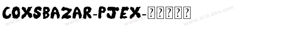Coxsbazar-PjEx字体转换