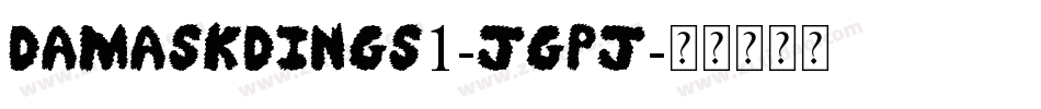 DamaskDings1-JGPj字体转换