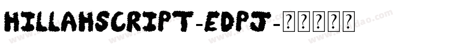 Hillahscript-EDPj字体转换