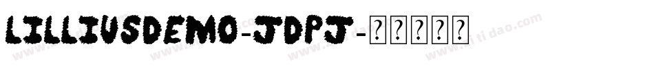 Lilliusdemo-jdPj字体转换