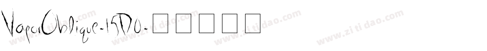VaporOblique-15D0字体转换