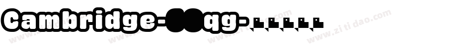 Cambridge-60qg字体转换