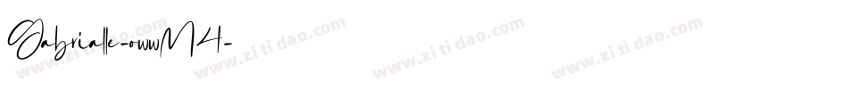 Gabrialle-owwM4字体转换