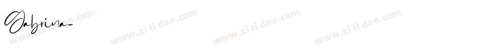 Gabrina字体转换