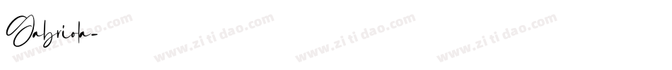 Gabriola字体转换
