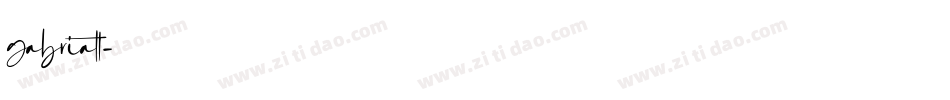 gabrialt字体转换