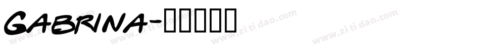 Gabrina字体转换