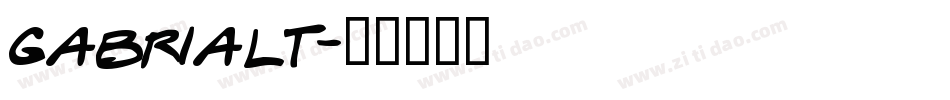 gabrialt字体转换