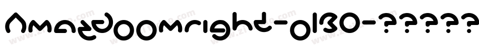 Amazdoomright-o1B0字体转换