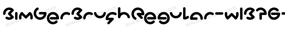 BimberBrushRegular-w1B76字体转换