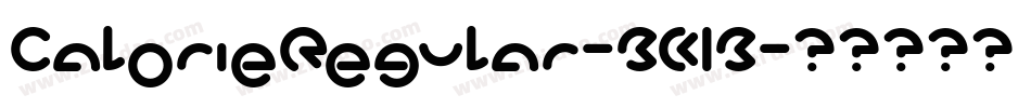 CalorieRegular-BK1B字体转换