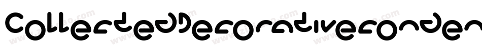 CollectedDecorativecondensedBold-7y1B字体转换