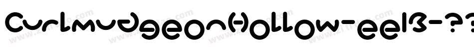 CurlmudgeonHollow-ee1B字体转换 CurlmudgeonHollow-ee1B字体转换