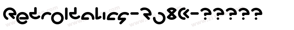 RetroItalics-2j8K字体转换 RetroItalics-2j8K字体转换