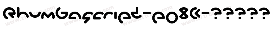 Rhumbascript-po8K字体转换