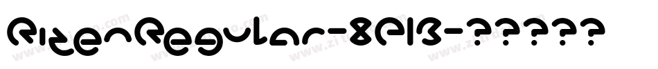 RizenRegular-8P1B字体转换 RizenRegular-8P1B字体转换