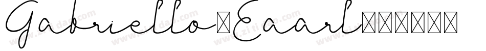 Gabriello-Eaarl字体转换