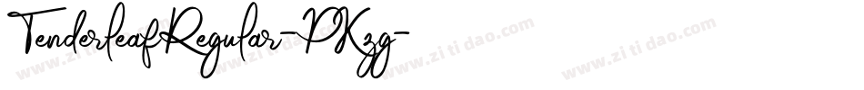 TenderleafRegular-PKzg字体转换