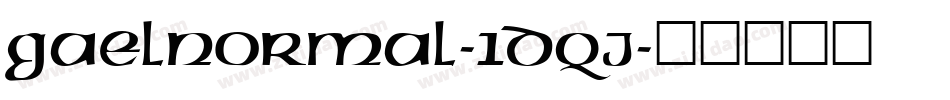 GaelNormal-1Dqj字体转换