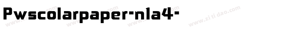 Pwscolarpaper-n1a4字体转换