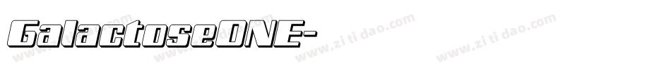 GalactoseONE字体转换