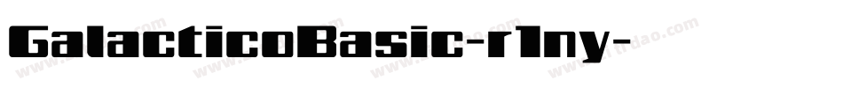 GalacticoBasic-r1ny字体转换