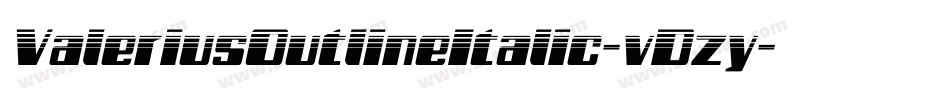 ValeriusOutlineItalic-vDzy字体转换