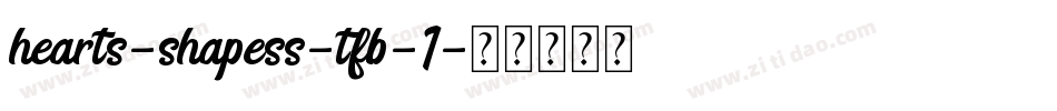 hearts-shapess-tfb-1字体转换