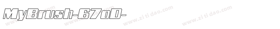 MyBrush-67oD字体转换