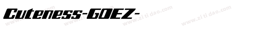 Cuteness-G0EZ字体转换