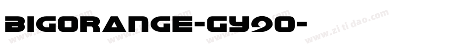 BigOrange-GY9O字体转换