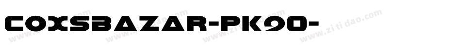 CoxsBazar-pK9O字体转换