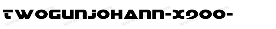 TwoGunJohann-x9o0字体转换