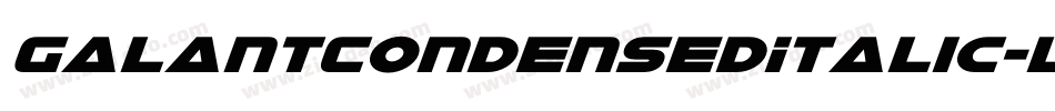 GalantCondensedItalic-l1RV字体转换