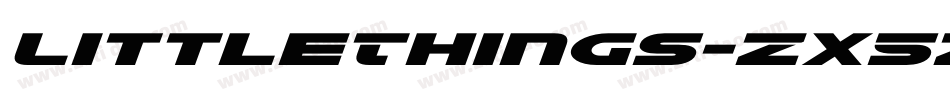 LittleThings-ZX5Z字体转换