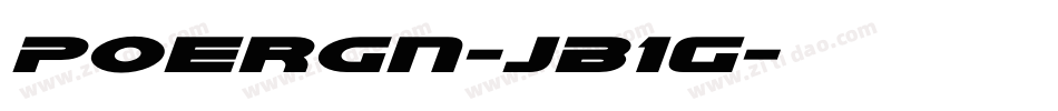 Poergn-jB1G字体转换