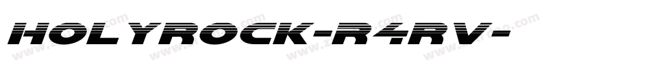 Holyrock-R4rv字体转换