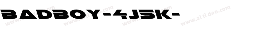 BadBoy-4j5K字体转换