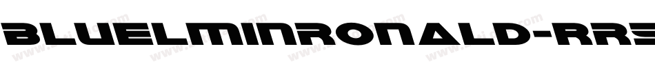 BluelminRonald-rR5K字体转换