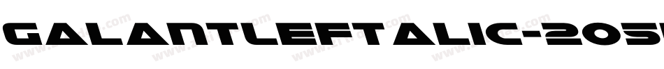 GalantLeftalic-2o5K字体转换