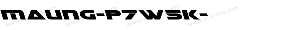 Maung-p7w5K字体转换