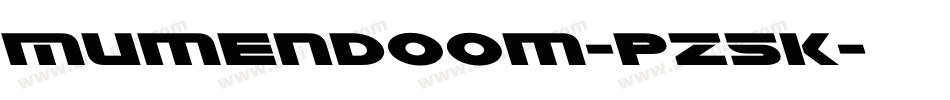 Mumendoom-pZ5K字体转换