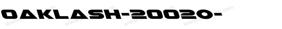 Oaklash-2OO2o字体转换