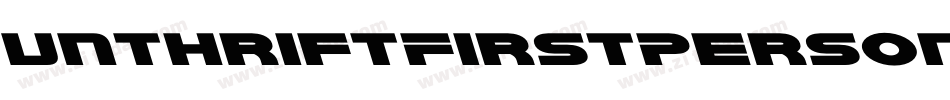 UnthriftFirstPersonal-xJ5K字体转换