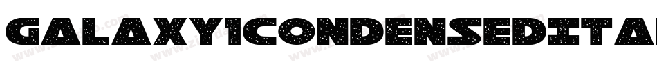 Galaxy1CondensedItalic-rZnx字体转换