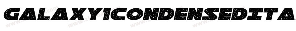 Galaxy1CondensedItalic-rZnx字体转换